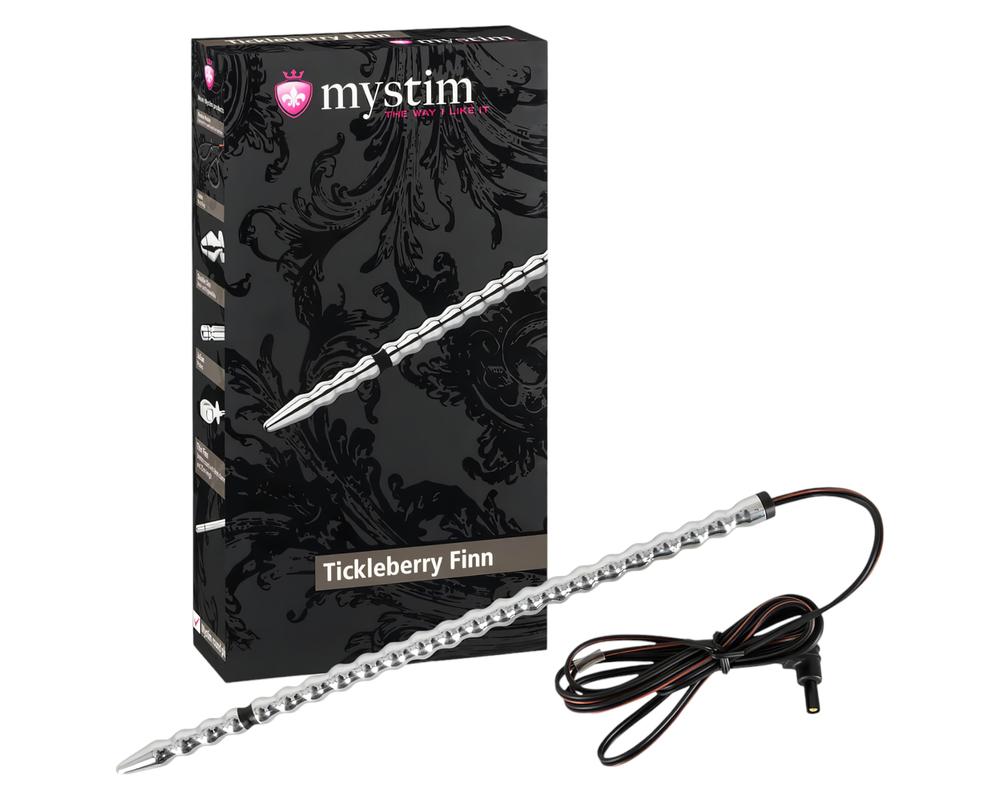 mystim Tickleberry Finn - gömbös elektro-húgycsődildó