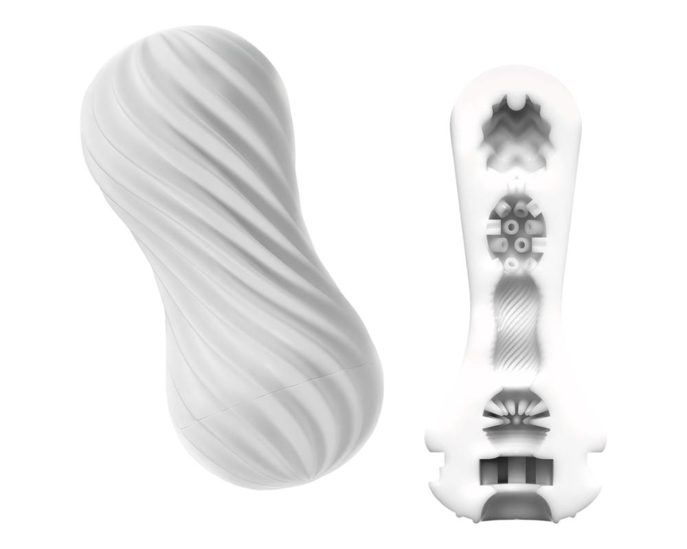TENGA Flex - maszturbátor (fehér) akciós termékkép 1