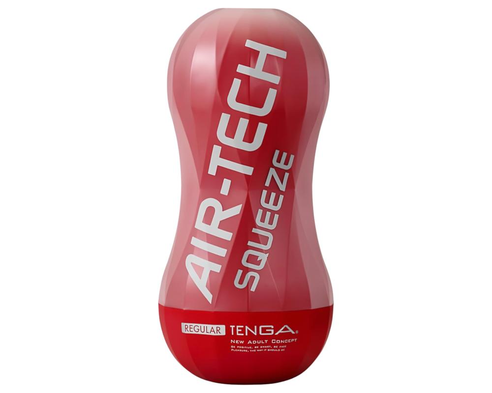  TENGA Air-Tech Squeeze Regular - szívó maszturbátor (piros) akciós termékkép 1