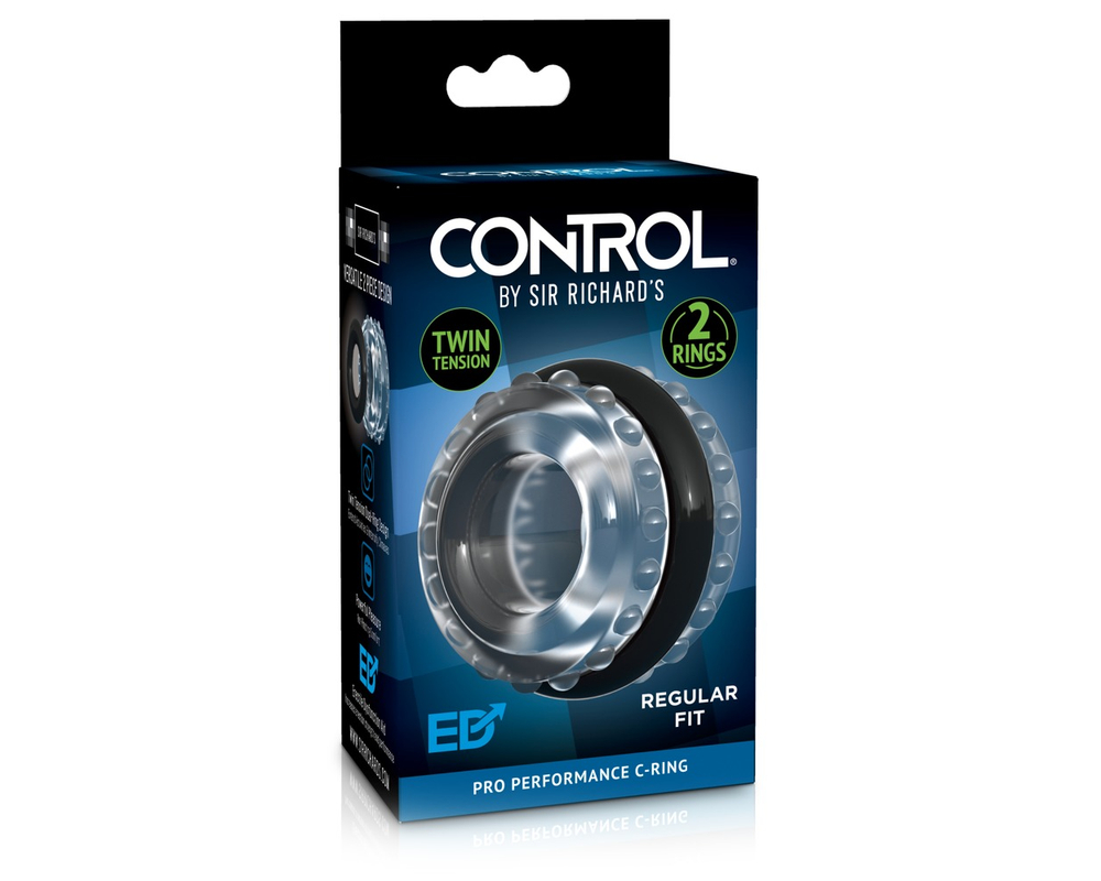 Control Pro Performance C-Ring - variálható péniszgyűrű (áttetsző)