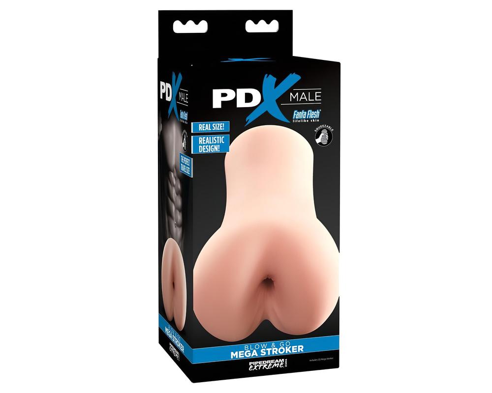  PDX Blow & Go Mega Stroker - élethű műpopsi (natúr) akciós termékkép 1