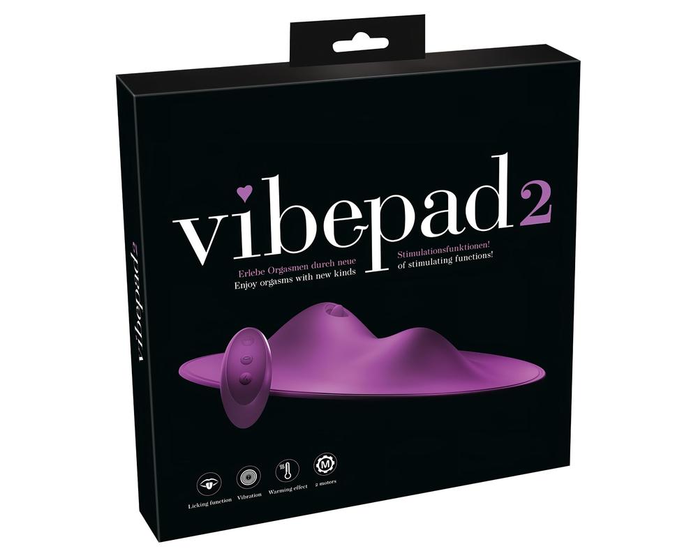 VibePad 2 - akkus, rádiós, nyaló párna vibrátor (lila)