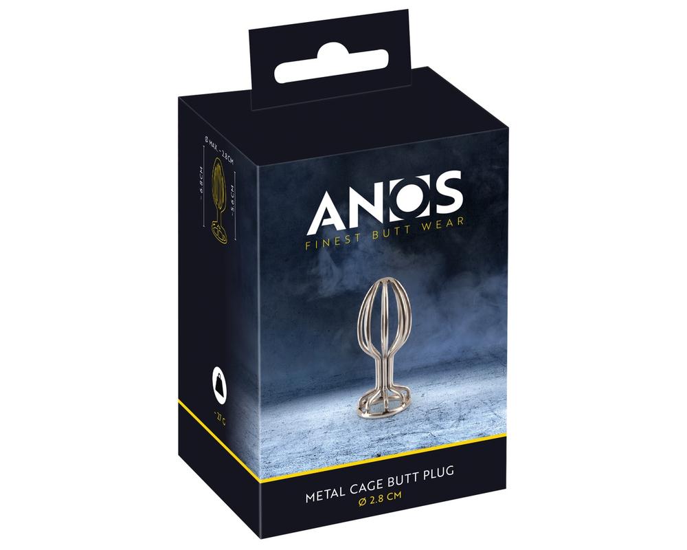  ANOS Metal (2,8cm) - kalitkás acél anál dildó (ezüst) akciós termékkép 1