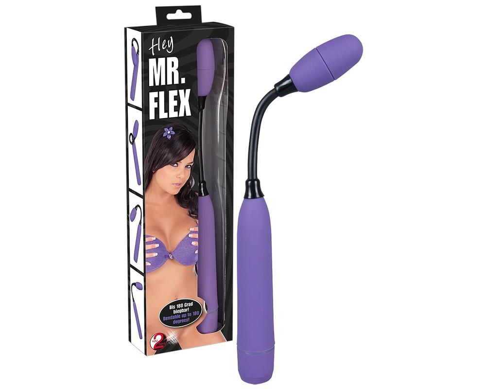  You2Toys - Mr. Flex - kéjpálca vibrátor (lila-fekete) akciós termékkép 1