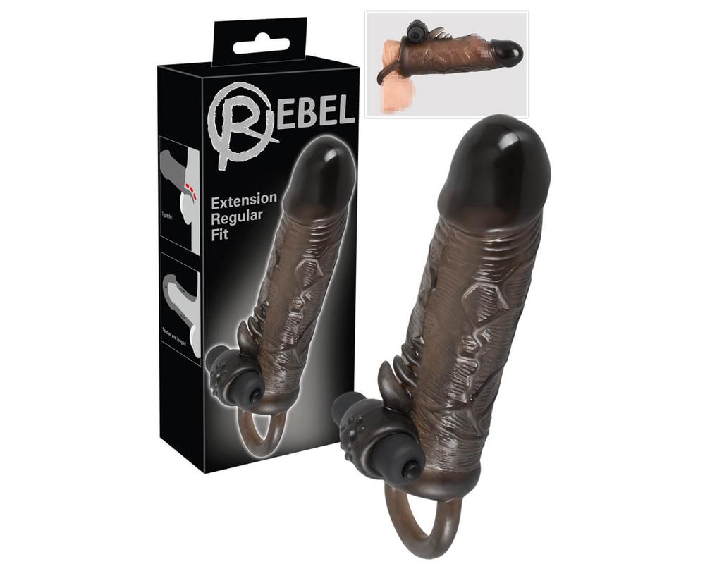  Rebel Regular - vibrációs péniszköpeny (19cm) akciós termékkép 1