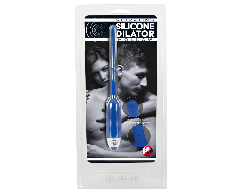  You2Toys - DILATOR - üreges szilikon húgycsővibrátor - kék (7mm) akciós termékkép 1