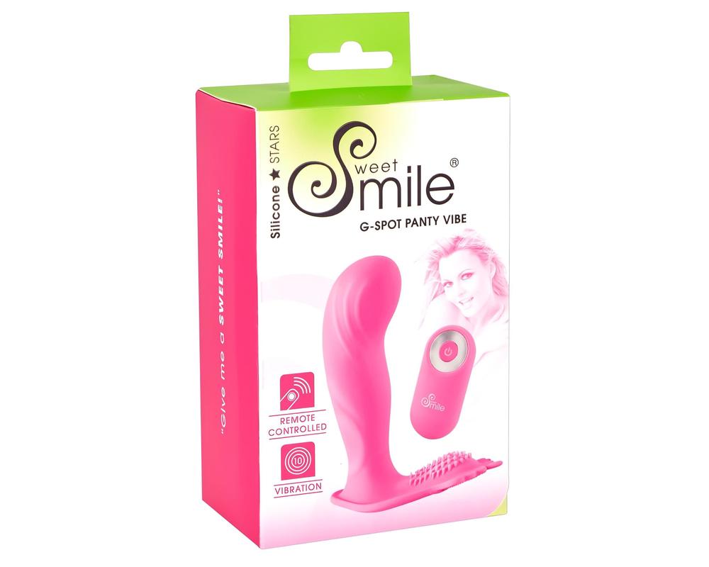  SMILE G-Spot Panty - akkus, rádiós felcsatolható vibrátor (pink) akciós termékkép 1