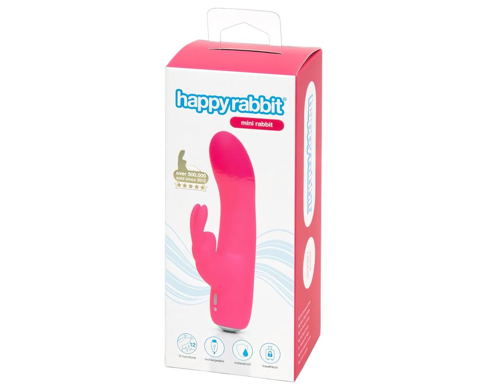  Happyrabbit Mini Rabbit - akkus vibrátor (pink) akciós termékkép 1
