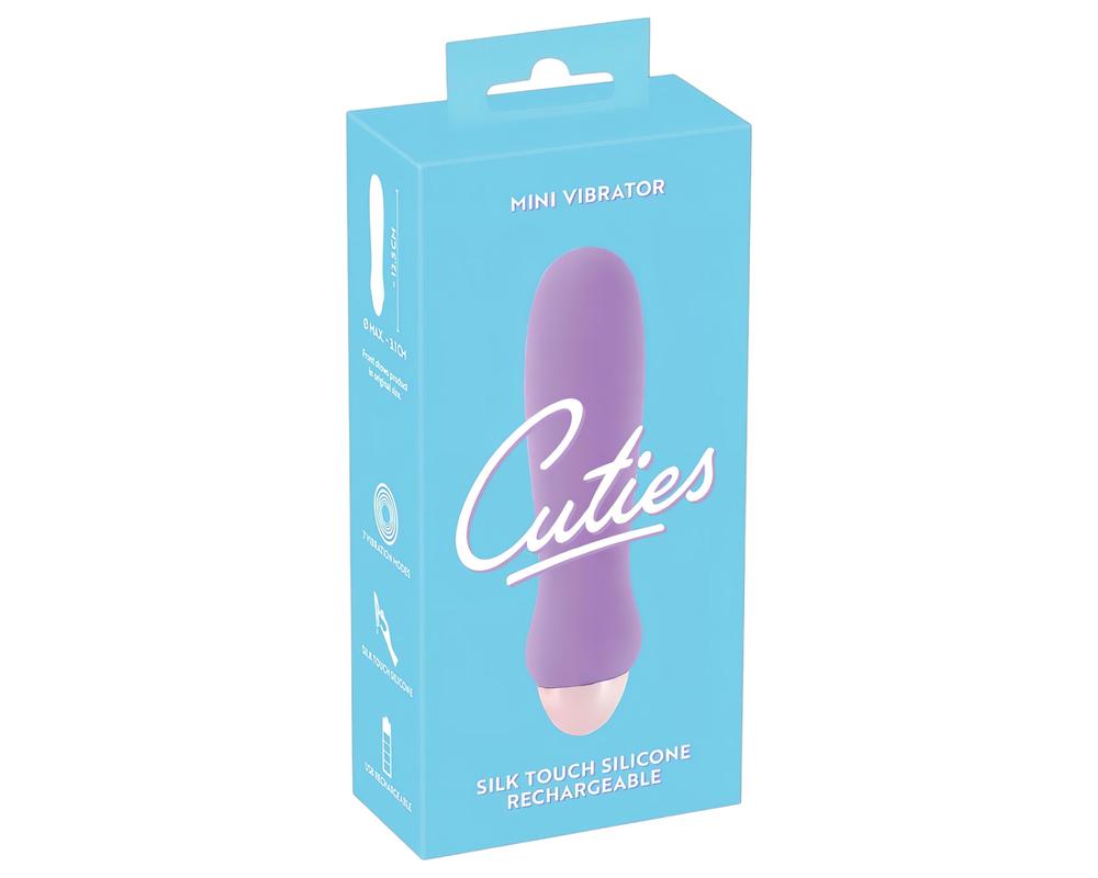  Cuties Mini Purple - akkus, szilikon rúdvibrátor (lila) akciós termékkép 1