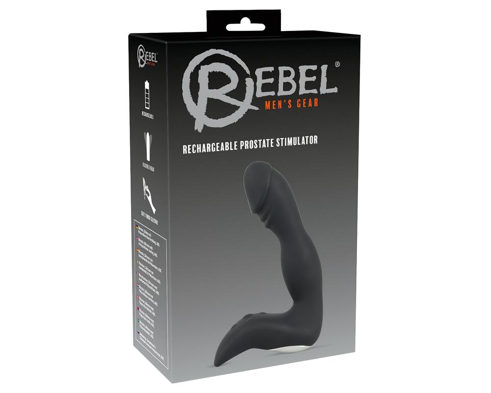 Rebel - akkus, péniszes prosztata vibrátor (fekete) akciós termékkép 1