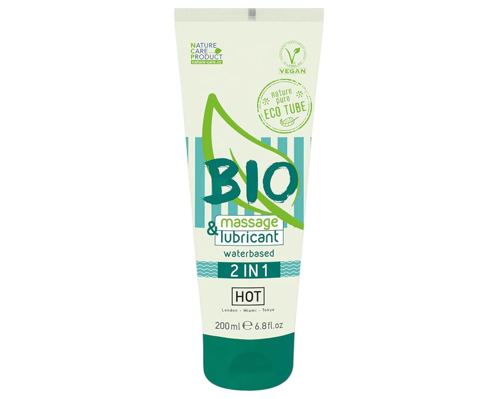  HOT Bio 2IN1 - vízbázisú síkosító- és masszázsgél (200ml) akciós termékkép 1