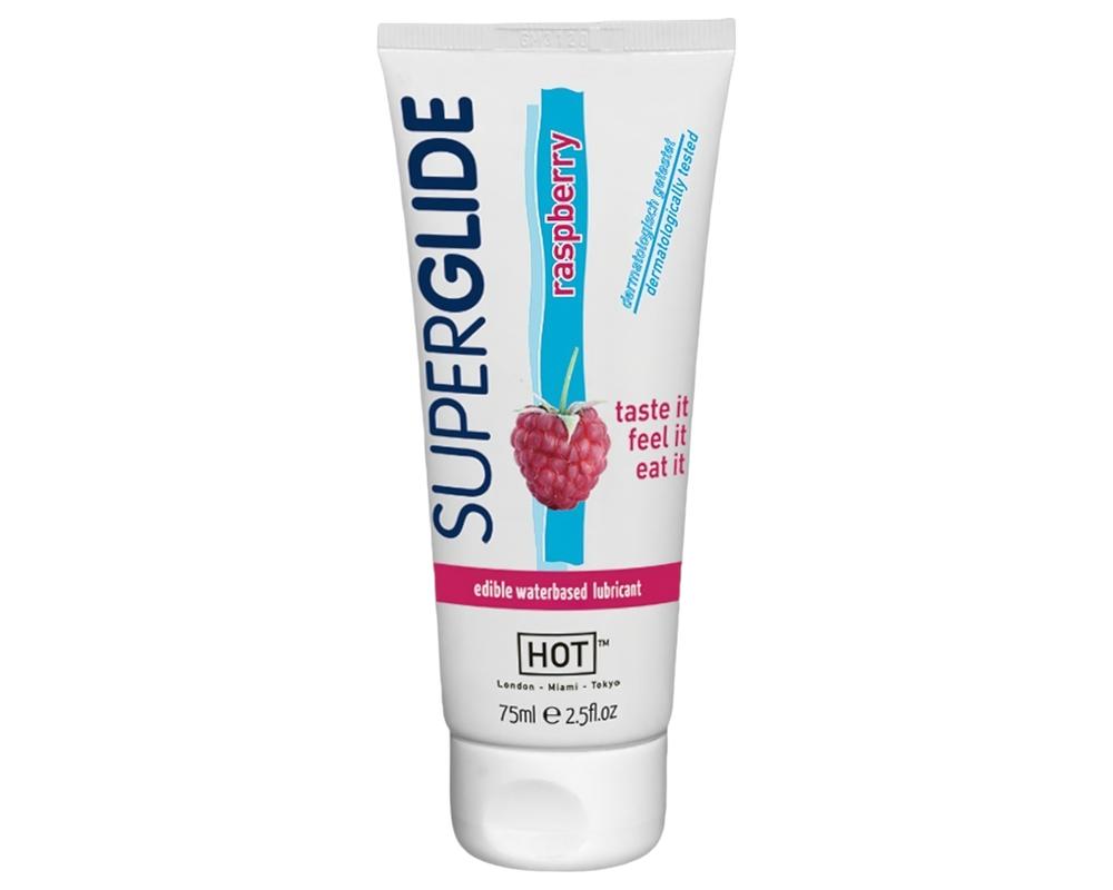  HOT Superglide Málna - ehető síkosító (75ml) akciós termékkép 1