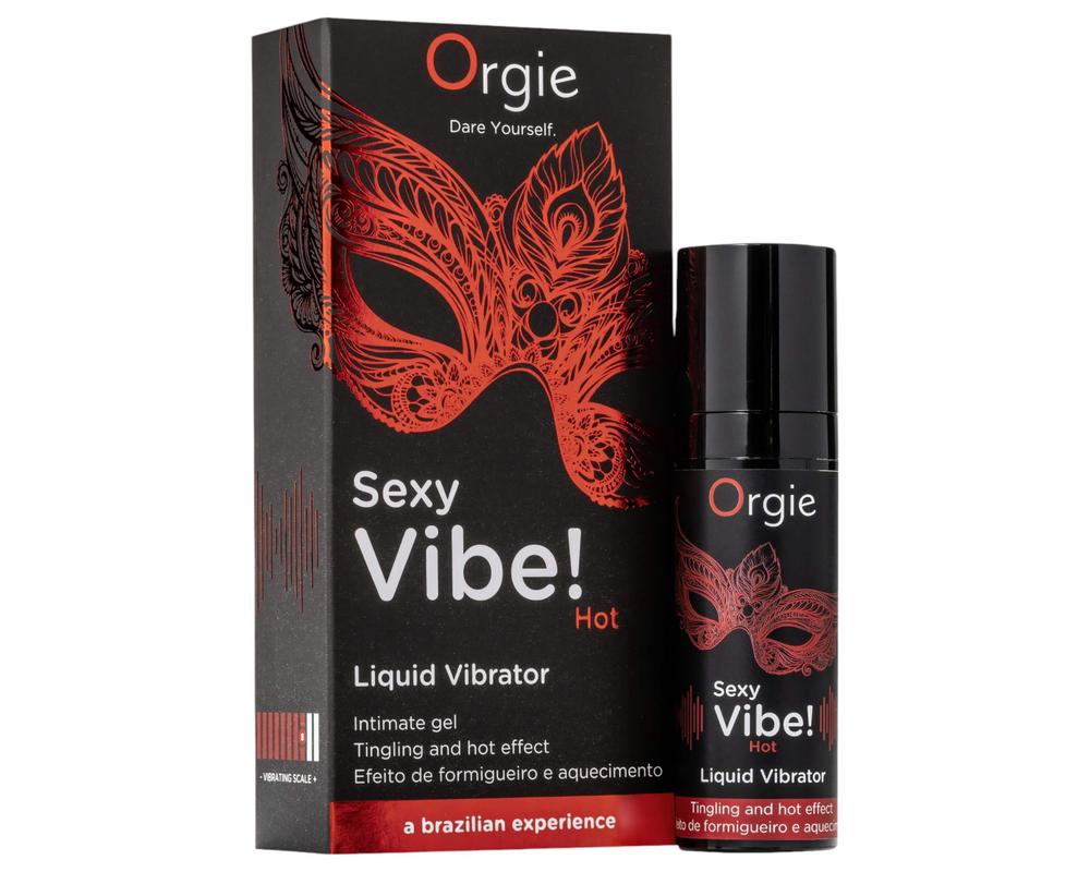 Orgie Sexy Vibe HOT - epres, melegítő folyékony vibrátor (15ml)