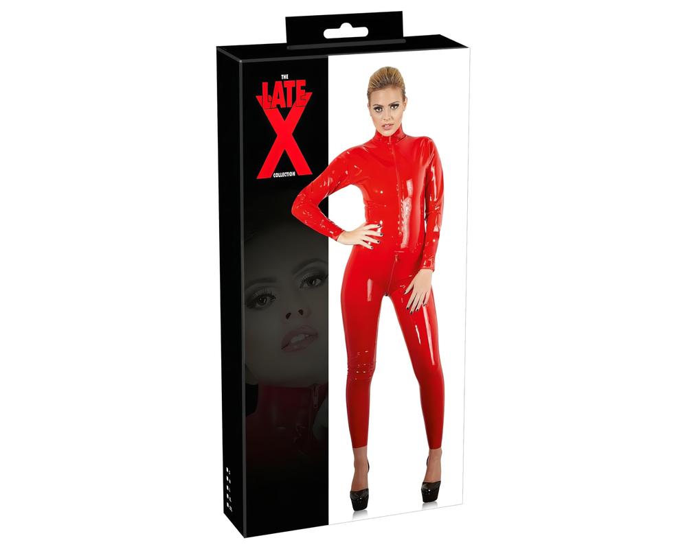  LATEX - hosszúujjú női overall (piros) akciós termékkép 1