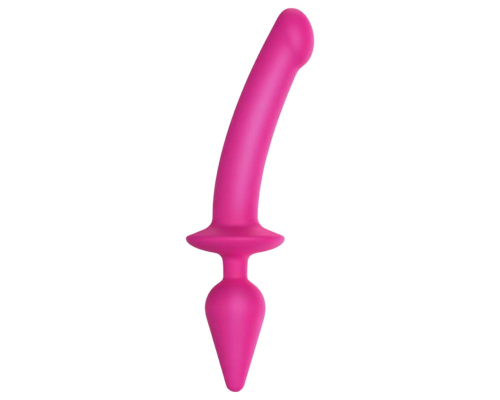 Strap-on-me Swith Semi-Realistic XXL - 2in1 szilikon dildó (pink)