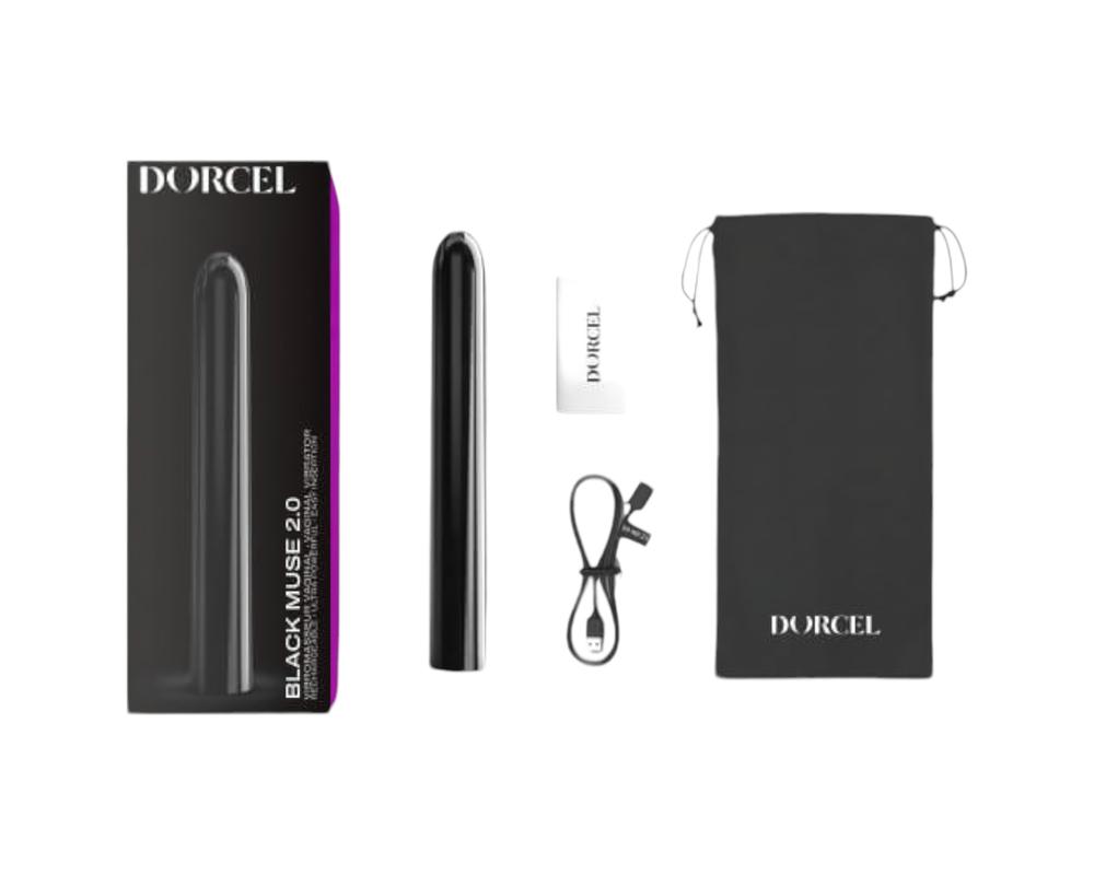  Dorcel Black Muse 2.0 - akkus rúdvibrátor (fekete) akciós termékkép 1