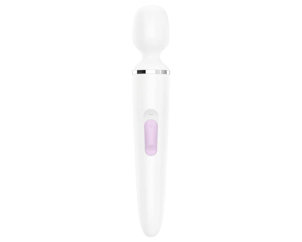 Satisfyer Wand-er Woman - akkus, vízálló masszírozó vibrátor (fehér)