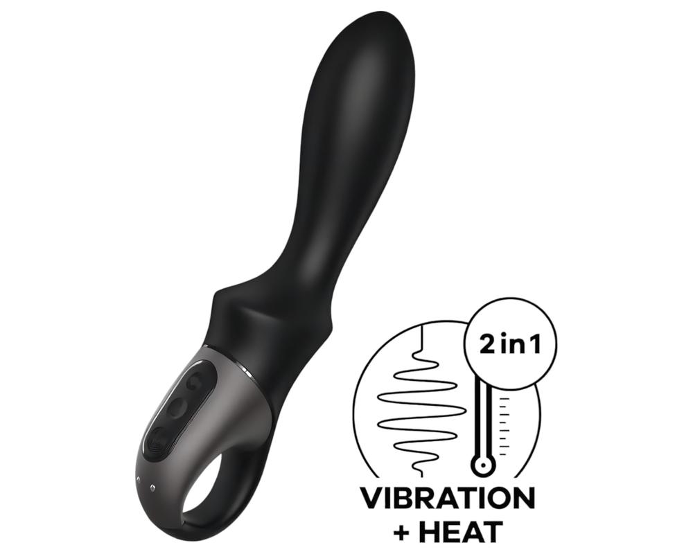 Satisfyer Heat Climax - okos, melegítő análvibrátor (fekete)