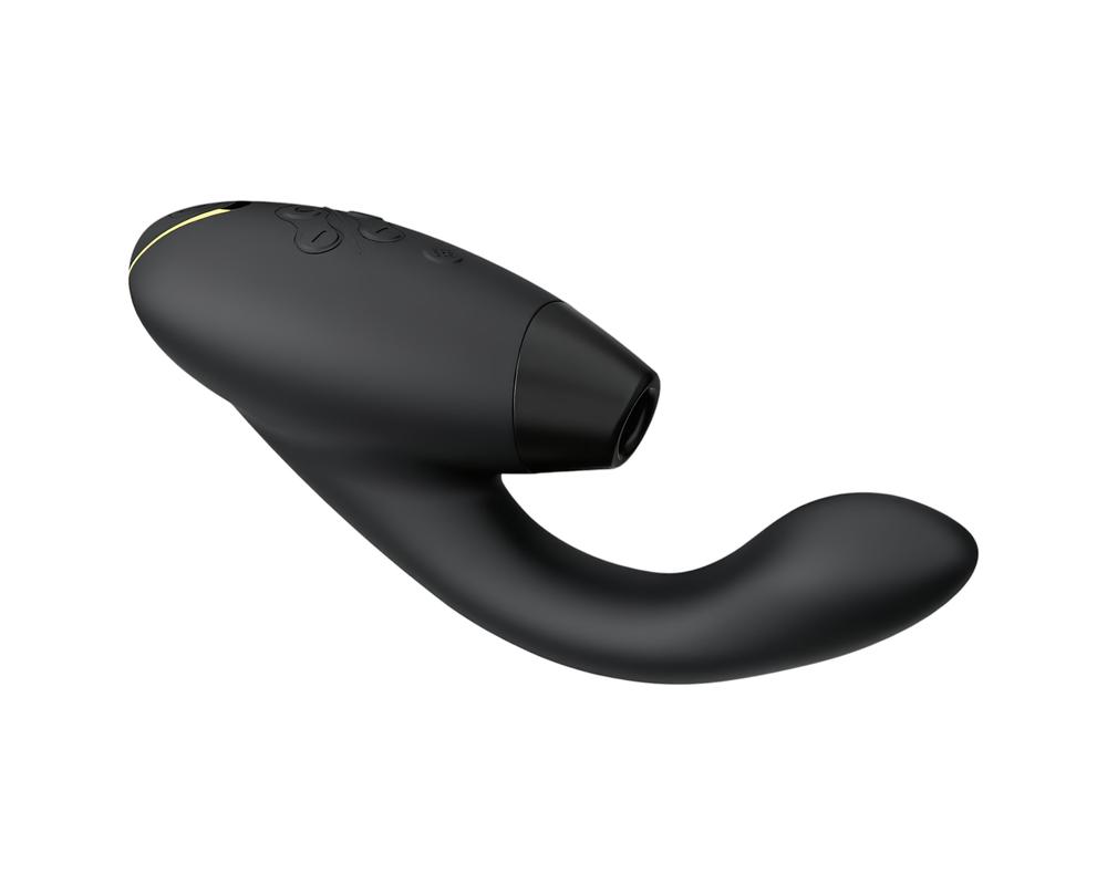 Womanizer Duo 2 - vízálló G-pont vibrátor és csiklóizgató (fekete)