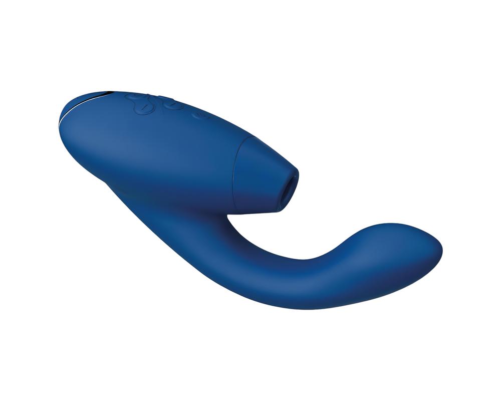 Womanizer Duo 2 - vízálló G-pont vibrátor és csiklóizgató (kék)