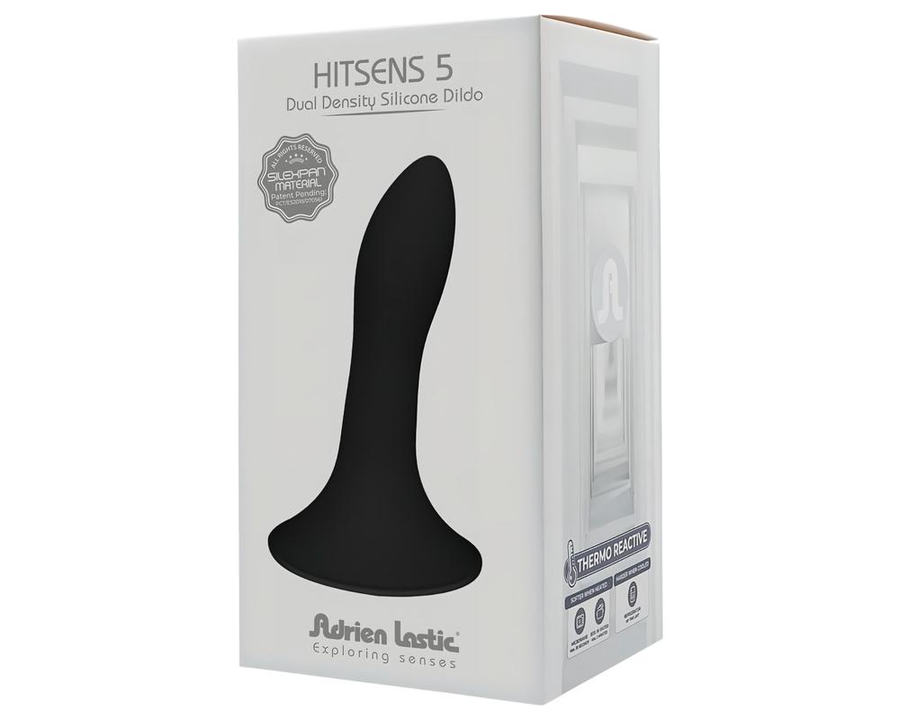  Hitsens 5 - alakítható, tapadótalpas anál dildó (fekete) akciós termékkép 1