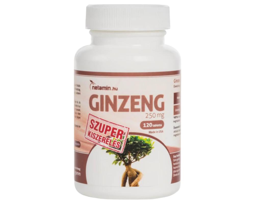  Netamin Ginzeng 250mg - étrend-kiegészítő kapszula (40db) akciós termékkép 1