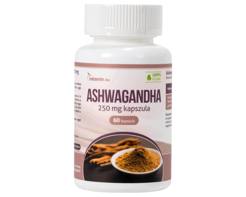  Netamin Ashwagandha 250mg - étrend-kiegészítő kapszula (60db) akciós termékkép 1