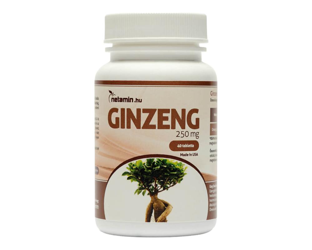  Netamin Ginzeng Super 250mg - étrend-kiegészítő kapszula (120db) akciós termékkép 1