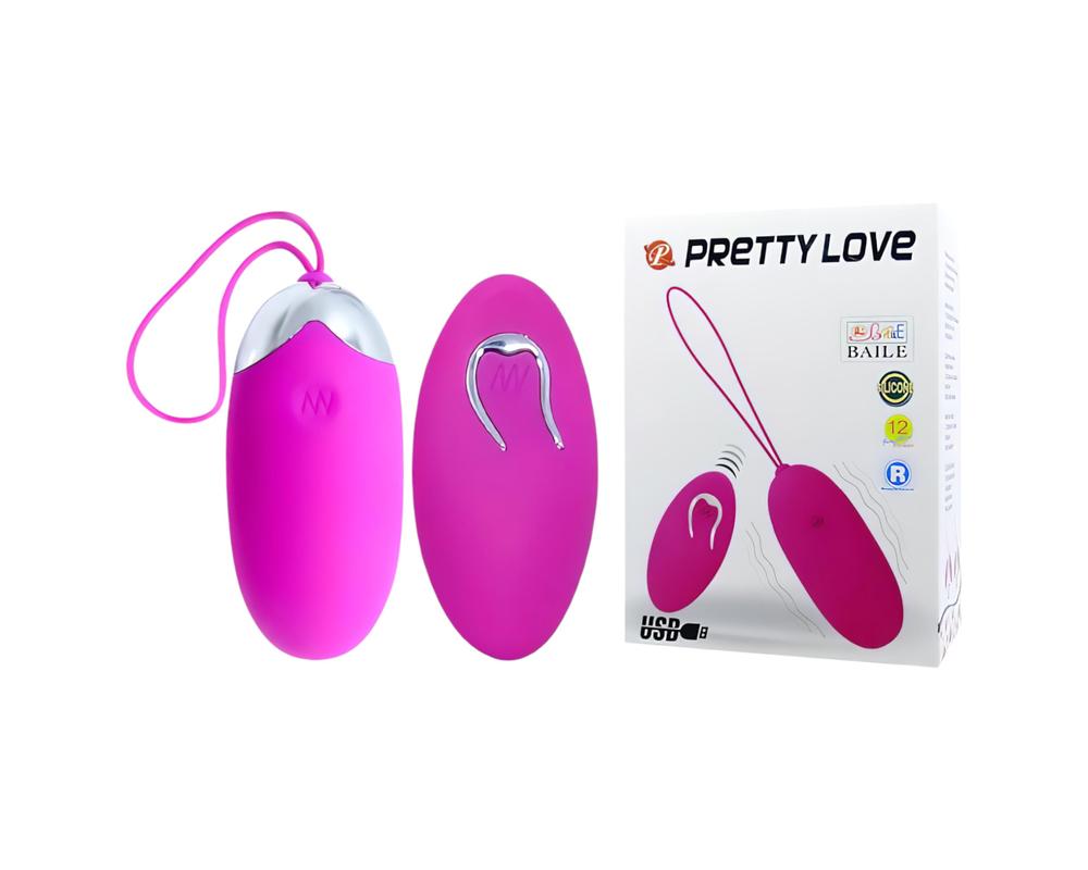  Pretty Love Berger - akkus, rádiós, vibrációs tojás (pink) akciós termékkép 1