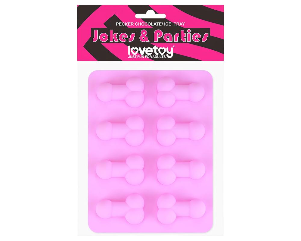 Péniszformájú jégkockakészítő forma (pink) akciós termékkép 1