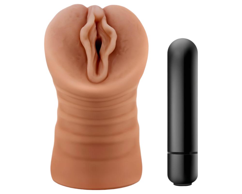  M For Men Sofia - vibráló műpunci (natúr) akciós termékkép 1