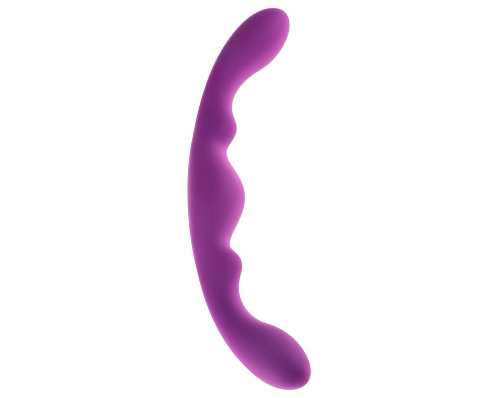  Alive Luna - kétvégű dildó - 25cm (lila) akciós termékkép 1