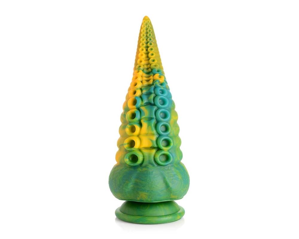  Creature Cocks Monstropus - polipkar dildó - 22cm (sárga-zöld) akciós termékkép 1