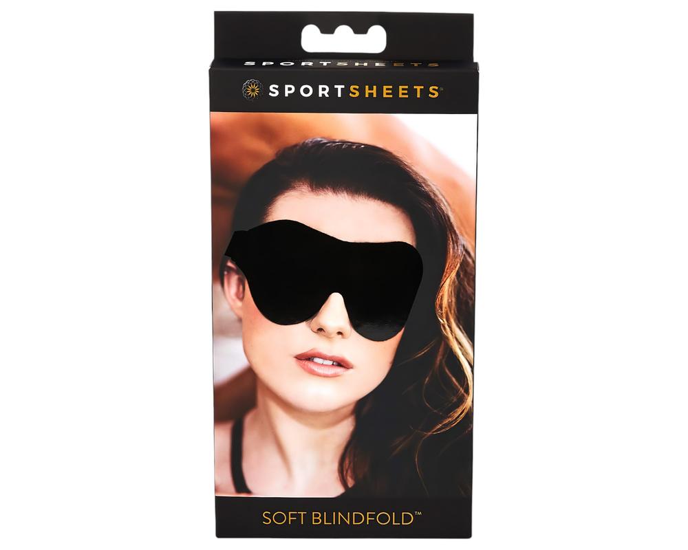  Sportsheets - puha, gumis szemmaszk (fekete) akciós termékkép 1