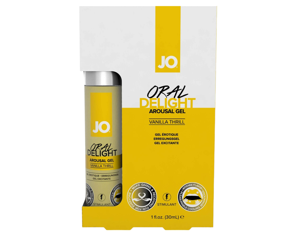 System JO Oral Delight - hűsítő, ehető síkosító - vanília (30ml)