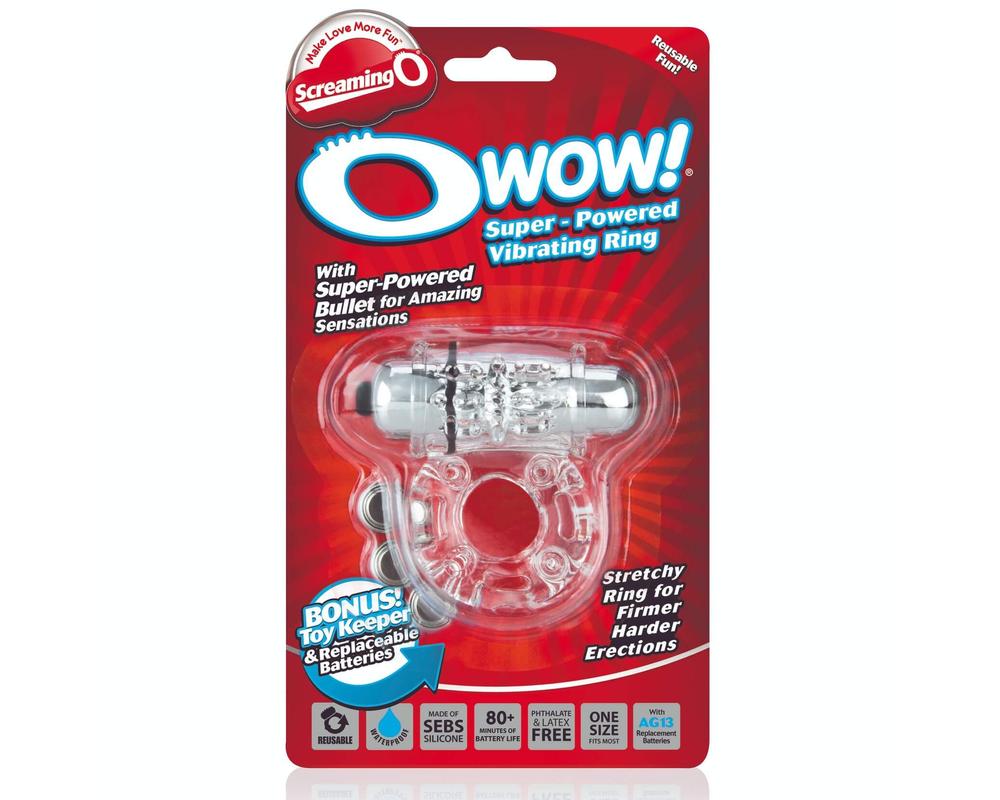  Screaming Owow - vibrációs péniszgyűrű (áttetsző) akciós termékkép 1