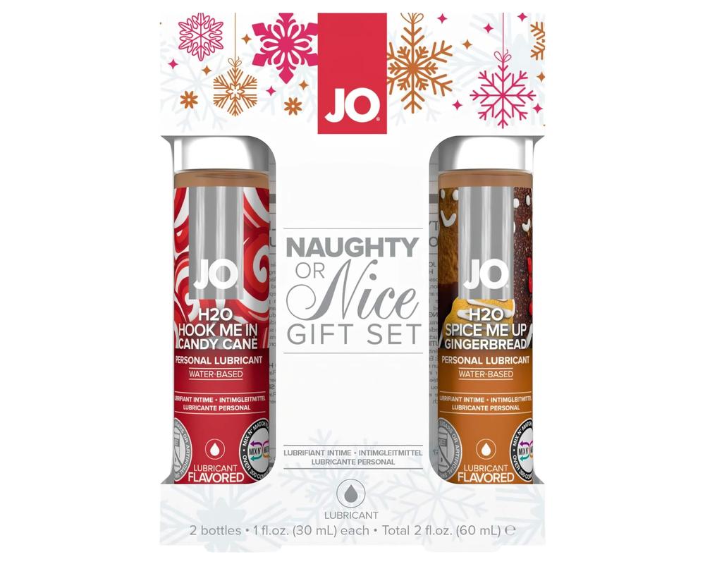  System JO Naughty - pikáns ünnepi vízbázisú síkosító szett (2x30ml) akciós termékkép 1