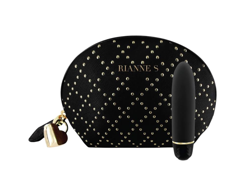  Rianne Essentials Classique Stud - szilikon rúzsvibrátor (fekete) akciós termékkép 1