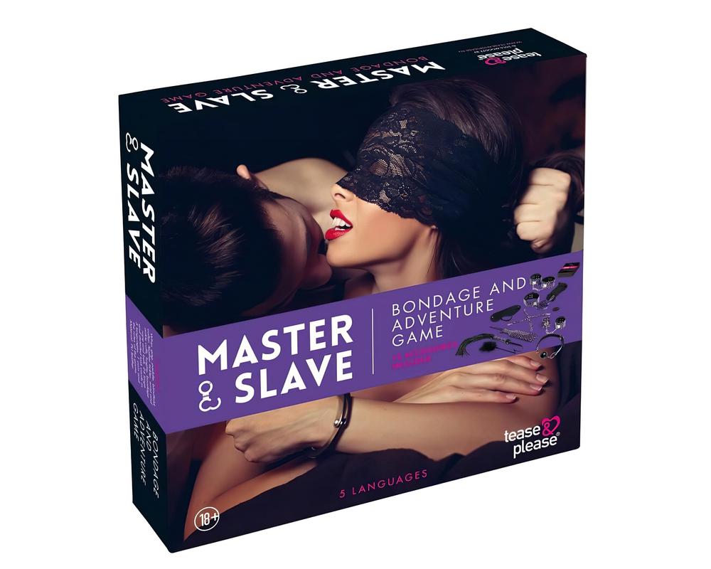  Master & Slave - kötözős játék szett (lila-fekete) akciós termékkép 1