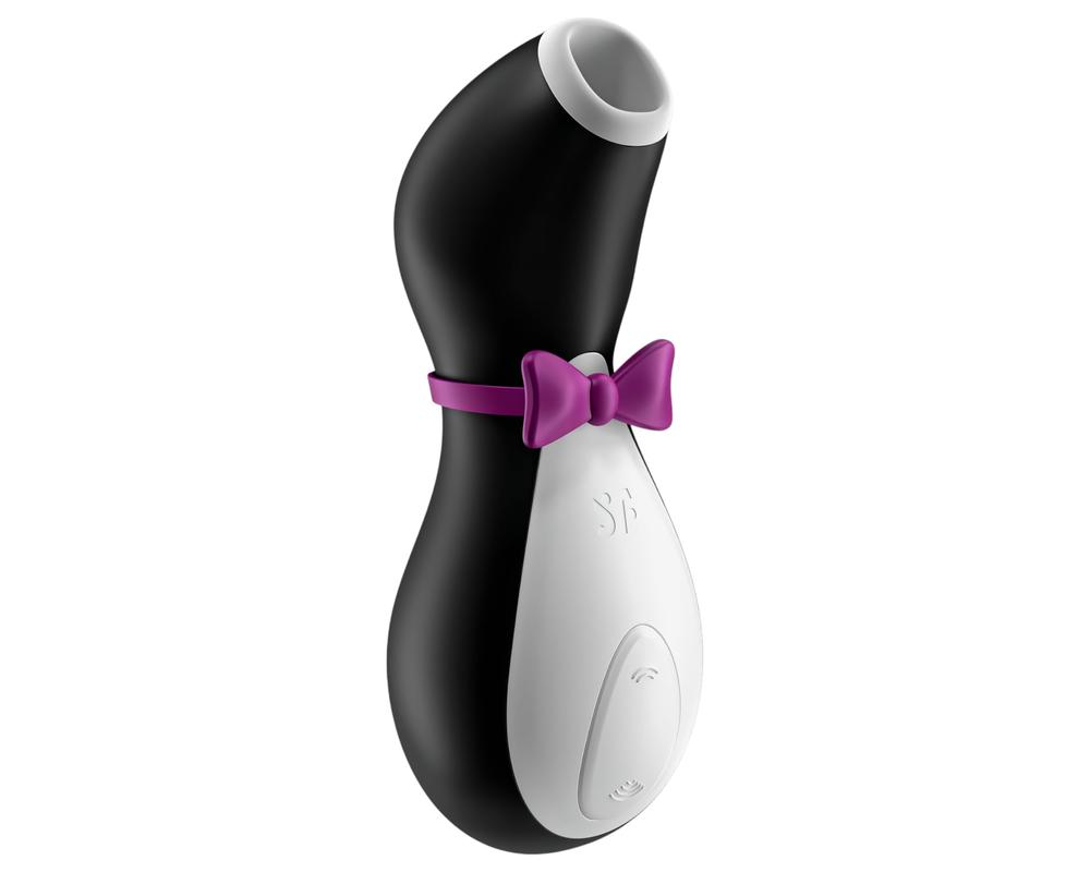  Satisfyer Penguin - akkus, vízálló csiklóizgató (fekete-fehér) akciós termékkép 1