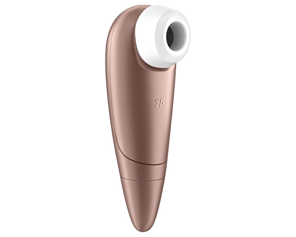  Satisfyer 1 Number One - vízálló léghullámos csiklóizgató (barna) akciós termékkép 1