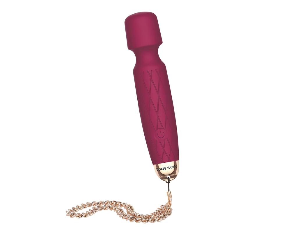 Bodywand Luxe - akkus, mini masszírozó vibrátor (sötétpink)