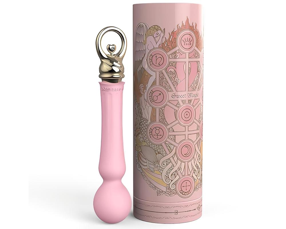 ZALO Confidence Heating Wand - akkus, luxus masszírozó vibrátor (pink)