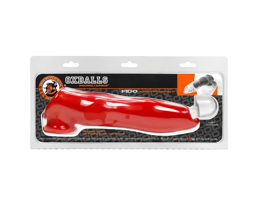 OXBALLS Fido - péniszköpeny (piros) akciós termékkép 1